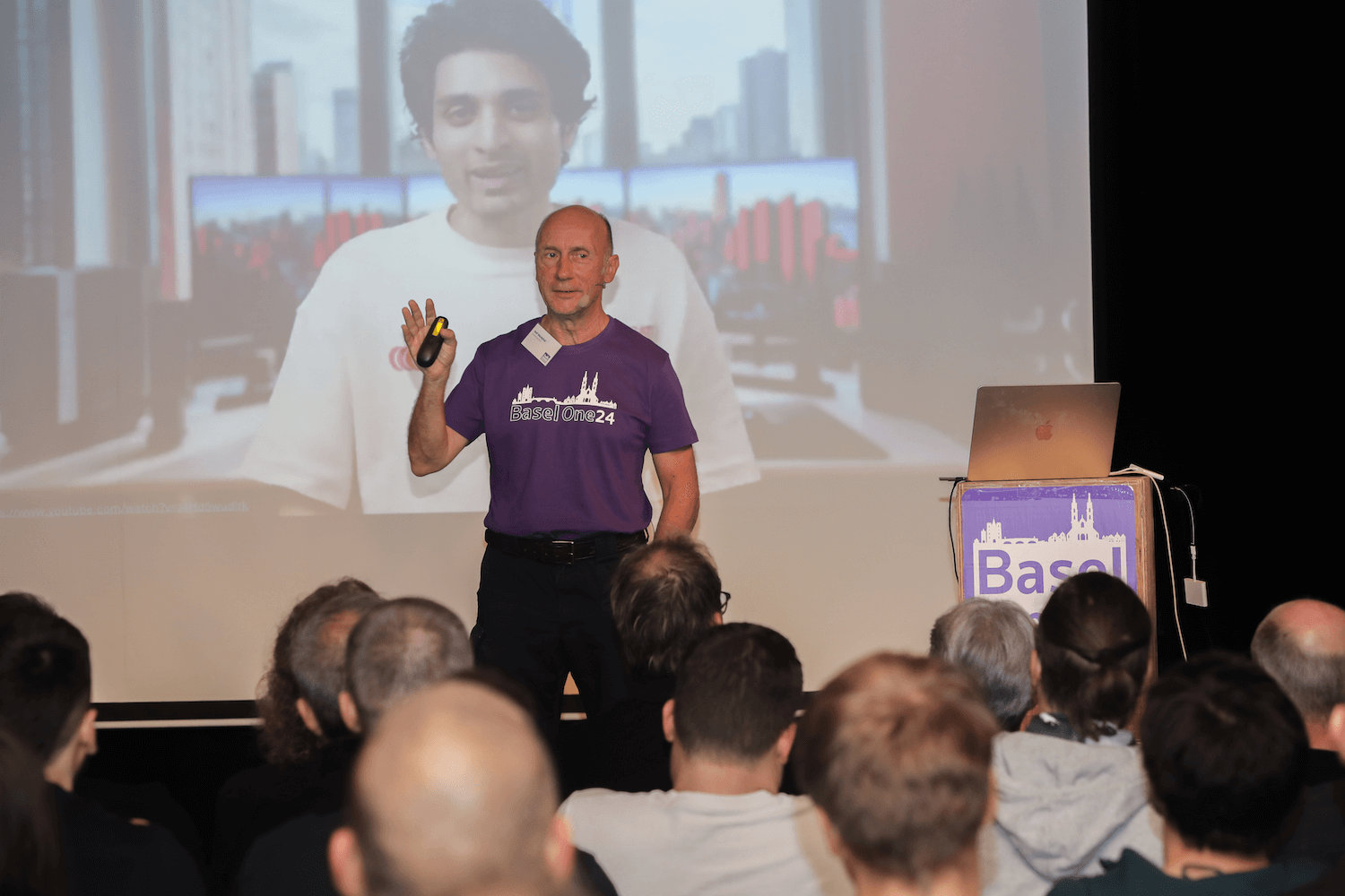 Ralf Westphal during the keynote at BaselOne 24